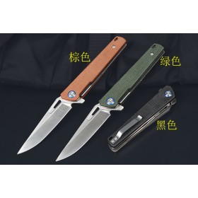 No logo Traveler axis pocket knife with flax handle UD407746