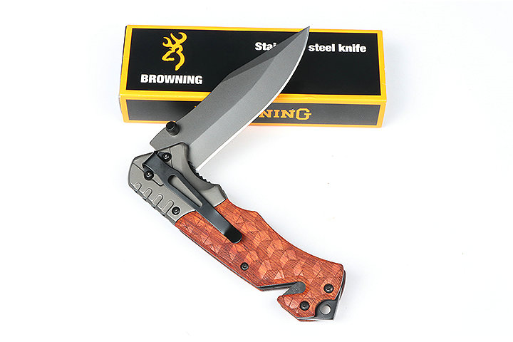 Browning FA72 fast opening folding knife with rosewood handle UD407730