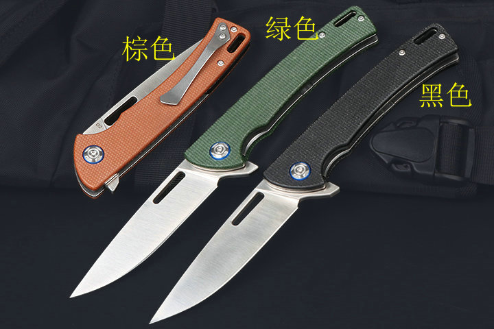 No logo D2 fast opening folding knife with axis UD407745