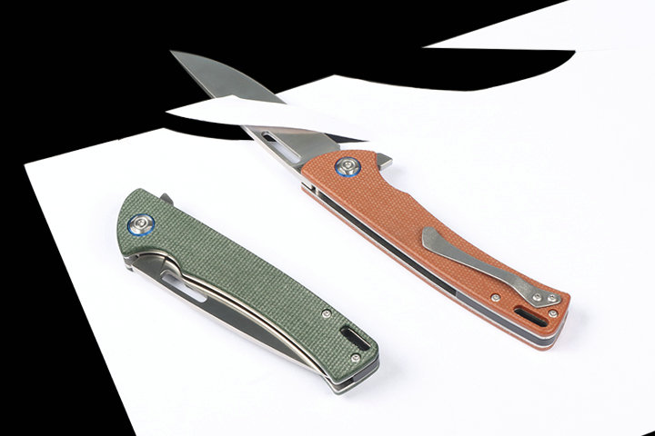 No logo D2 fast opening folding knife with axis UD407745