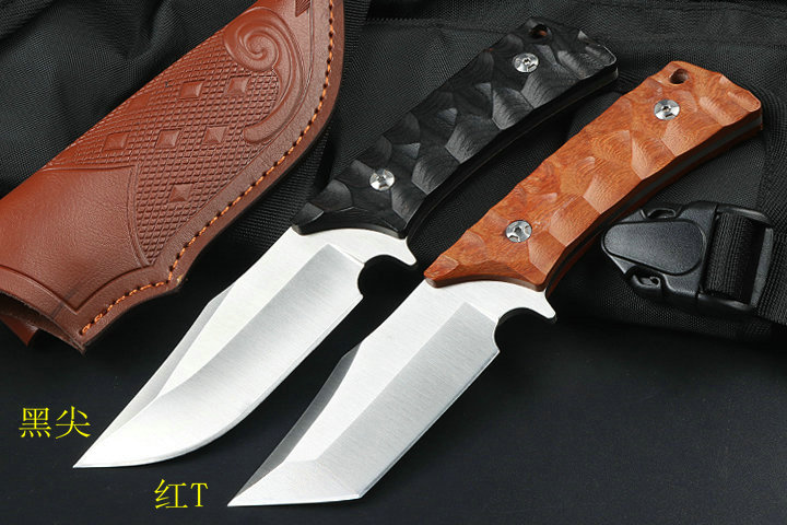 Outdoor JB009 fixed knife full tang no logo blank blade combat knife UD407756