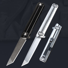 Steel Chivalrous CNC Folding Pocket Knife Outdoor Survival Tool for Field Self-Defense & Camping UD407780