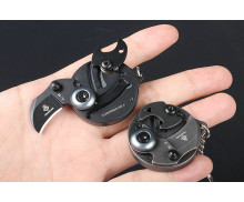 JL99 Multi Use Coin Bottle Opener Mini Keychain Folding Knife EDC Tool UD407783