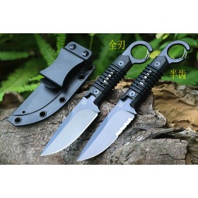 FOX FX630 multi use serrated blade fixed tactical knife with K sheath UD407806