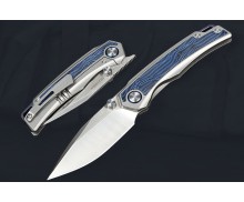 Blue elves Titanium alloy folding pocket knife UD407817