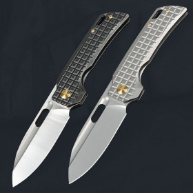 JJ168 M390 BladeTitanium Handle Fast Opening Folding Knife With Axis UD407825