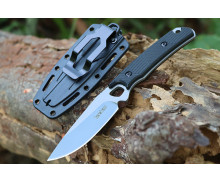 F197 fast opening line lock grey Titanium coated folding knife