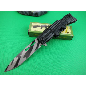 AK47 gun type fast opening folding knife(X22 Camouflage) UD401478