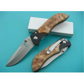 OEM BROWNING SPG SHADOW WOOD FOLDING KNIFE UDTEK00297