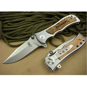 57HRC OEM BROWNING STEEL EAGLE 339 FOLDING KNIFE UD400431