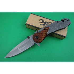 Browning.X31 fast opening folding knife(wood handle) UD401831
