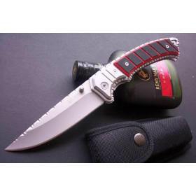 RED OEM COLOMBIA CRKT CARVE FLOWER FOLDING KNIFE UDTEK00235