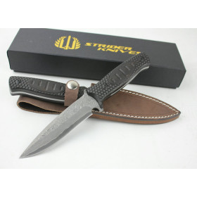 High Quality Ebony Handle OEM Damascus Steel Survival Knife Outdoor Tools UDTEK01207  