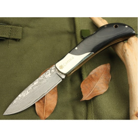 OEM DAMASCUS STEEL WARRIORS FOLDING KNIFE UDTEK00548  