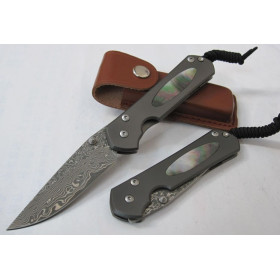 OEM DAMASCUS STEEL FOLDING KNIFE UDTEK00554 