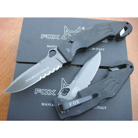 OEM Fox F28 FOLDING BLADE CAMPING KNIFE WITH ROPE CUTTER UDTEK00426