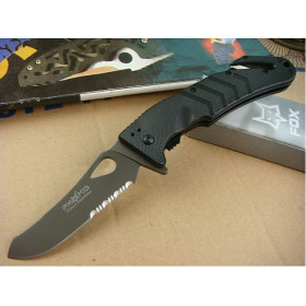 OEM Fox PA42D HALF SERRATED FOLDING BLADE SURVIVAL KNIFE UDTEK00430 