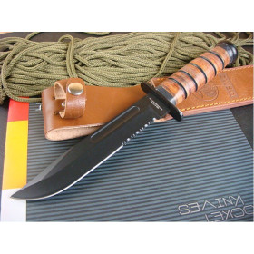 OEM KABAR 1217 HUNTING KNIFE WITH LEATHER HANDLE UDTEK00365