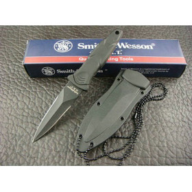 OEM SMITH & WESSON H.R.T TWO-EDGED SOLDIER FIXED BLADE KNIFE UDTEK00606
