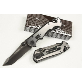 SMALL SIZE OEM SOG HALF SERRATED BLADE PHANTOM FIREBIRD POCKET KNIFE UDTEK00503