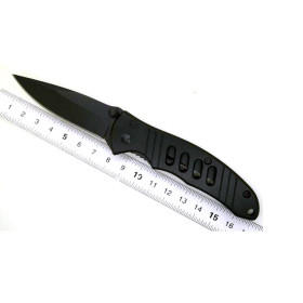 Black Aluminum folding knife UD17009
