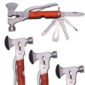 11 In 1 Multi functional Knifes Survival Emergency Gear Tool Hammer Camping Axe pliers UD59901