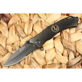 Elf Monkey-076 half serrated blade folding knife UD40173