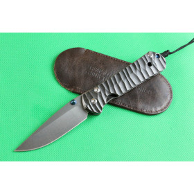 Chris Reeve CR sebenza 21 Big sand titanium folding knife Vicissitudes of life version UD402090