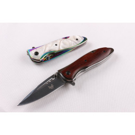 Benchmade DA76 quick opening folding knife（wood handle）UD403256