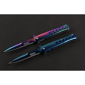 Steel handle Small swordfish two colors folding knife UD402410