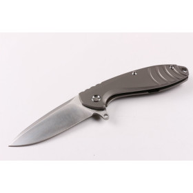 Music Titanium handle no logo folding knife UD403360