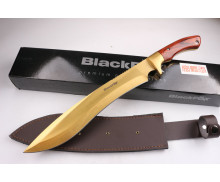Black Fox series—Leader golden color fixed blade hunting knife UD404487
