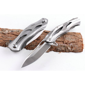 New design all steel Transformers folding camping knife UD404914