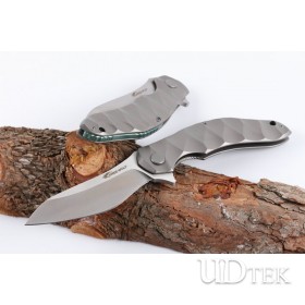 Free Wolf Titanium handle fast opening folding knife with D2 blade UD404936