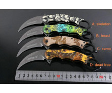 Fox FA33 claw karambit knife with coated handle UD404957