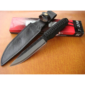 Manual forging black tie saber army knife UD49213