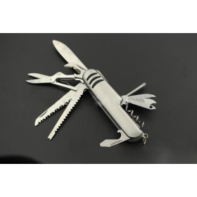Steel 11 in 1  multifunctional stainless steel small swiss knife UD50103 